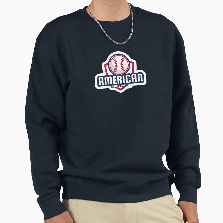 American Baseball Sweatshirt - Aesthetic Graphic Unisex - T-Shirt, Sweatshirt, Hoodie