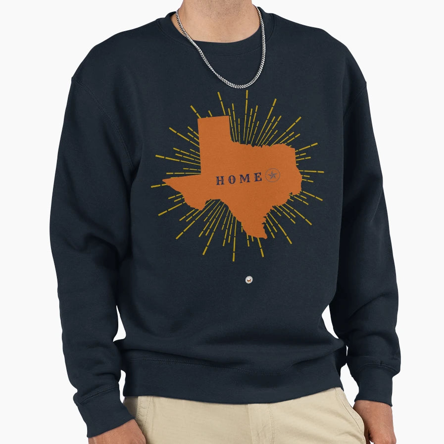 Texas Home Sweatshirt - Unique Graphic Unisex - T-Shirt, Sweatshirt, Hoodie