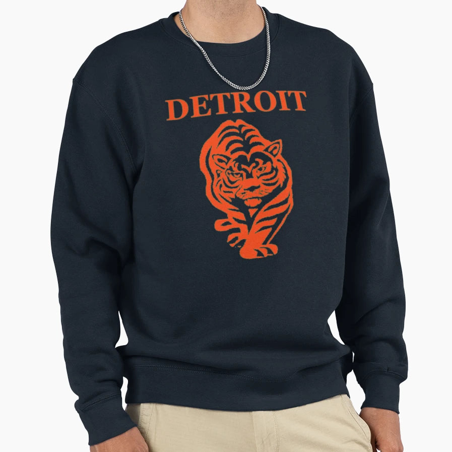Tiger Detroit Sweatshirt - Fun Novelty Design Unisex - T-Shirt, Sweatshirt, Hoodie