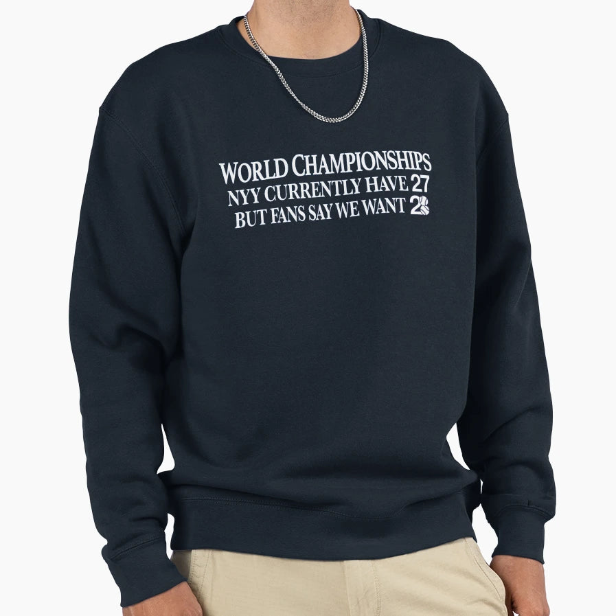 We Want 28 T-Shirt - Unique Graphic for Adults - T-Shirt, Sweatshirt, Hoodie