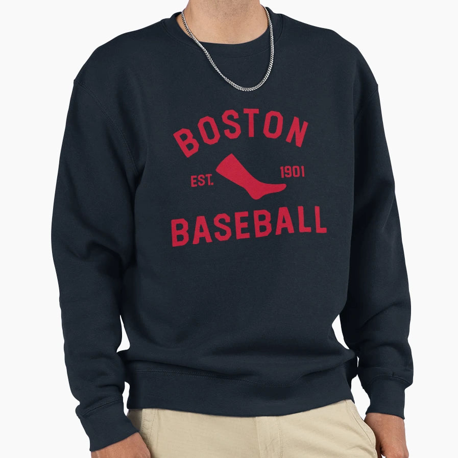 Boston Baseball Est 1901 Sweatshirt - Novelty Apparel for Adults - T-Shirt, Sweatshirt, Hoodie