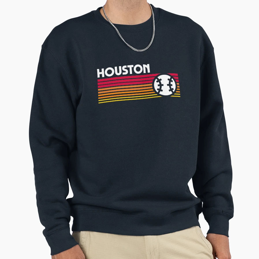 Houston Baseball Game Day Sweatshirt - Streetwear Style Unisex - T-Shirt, Sweatshirt, Hoodie