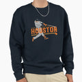 Houston Baseball Slugger Home Run Sweatshirt - Novelty Apparel Men Women - T-Shirt, Sweatshirt, Hoodie