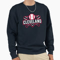 Cleveland Baseball Home Plate Sweatshirt - Aesthetic Graphic Men Women - T-Shirt, Sweatshirt, Hoodie