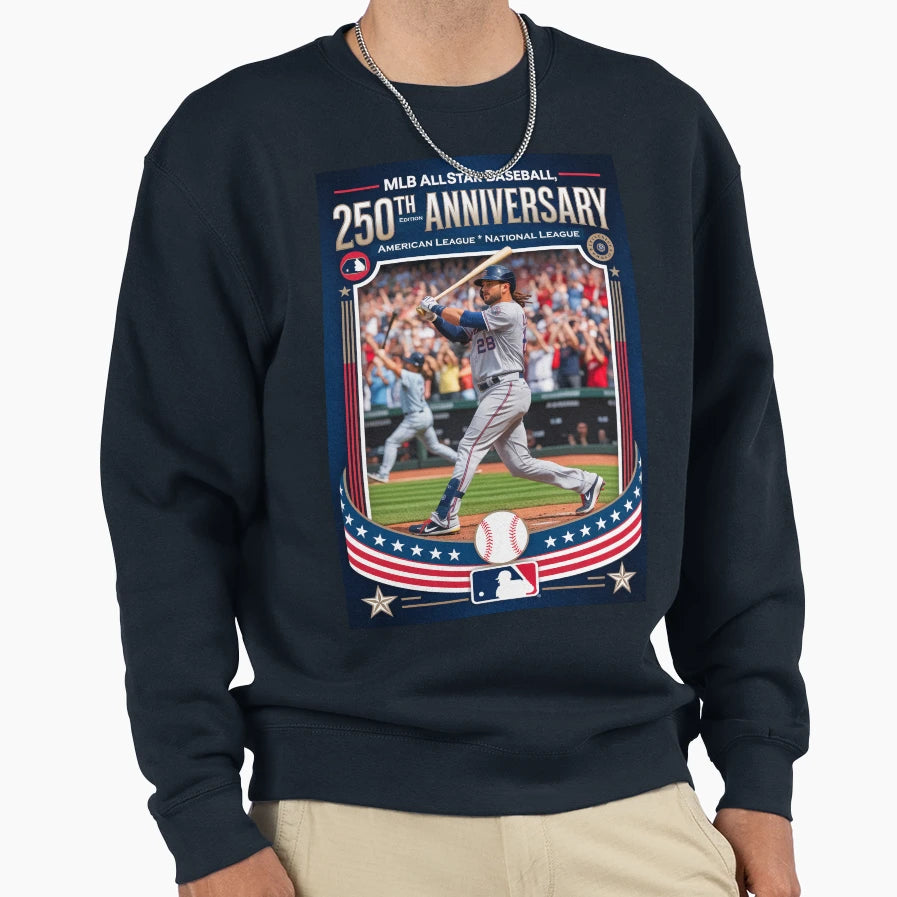 Baseball Celerating U S 250Th Sweatshirt - Unique Graphic for Adults - T-Shirt, Sweatshirt, Hoodie