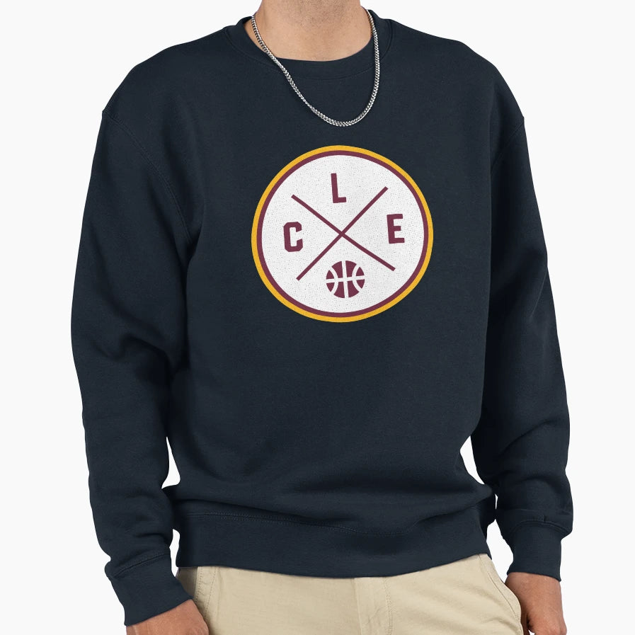 Cleveland Basketball Cle Outline Sweatshirt - Trendy Graphic for Adults - T-Shirt, Sweatshirt, Hoodie
