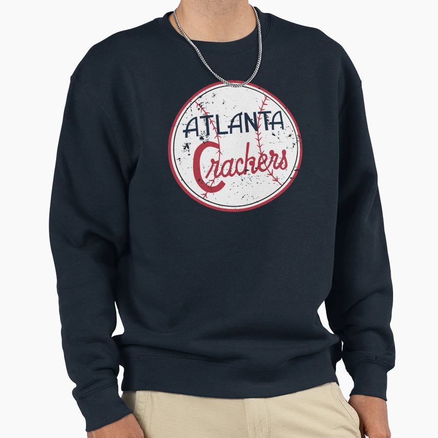 Atlanta Crackers Defunct Baseball Sweatshirt - Aesthetic Graphic for Adults - T-Shirt, Sweatshirt, Hoodie