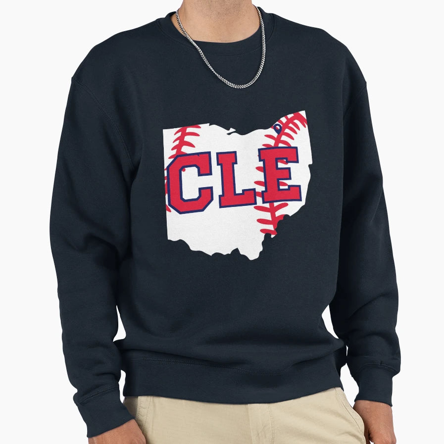 Cleveland Baseball Gps Sweatshirt - Fun Novelty Design for Adults - T-Shirt, Sweatshirt, Hoodie