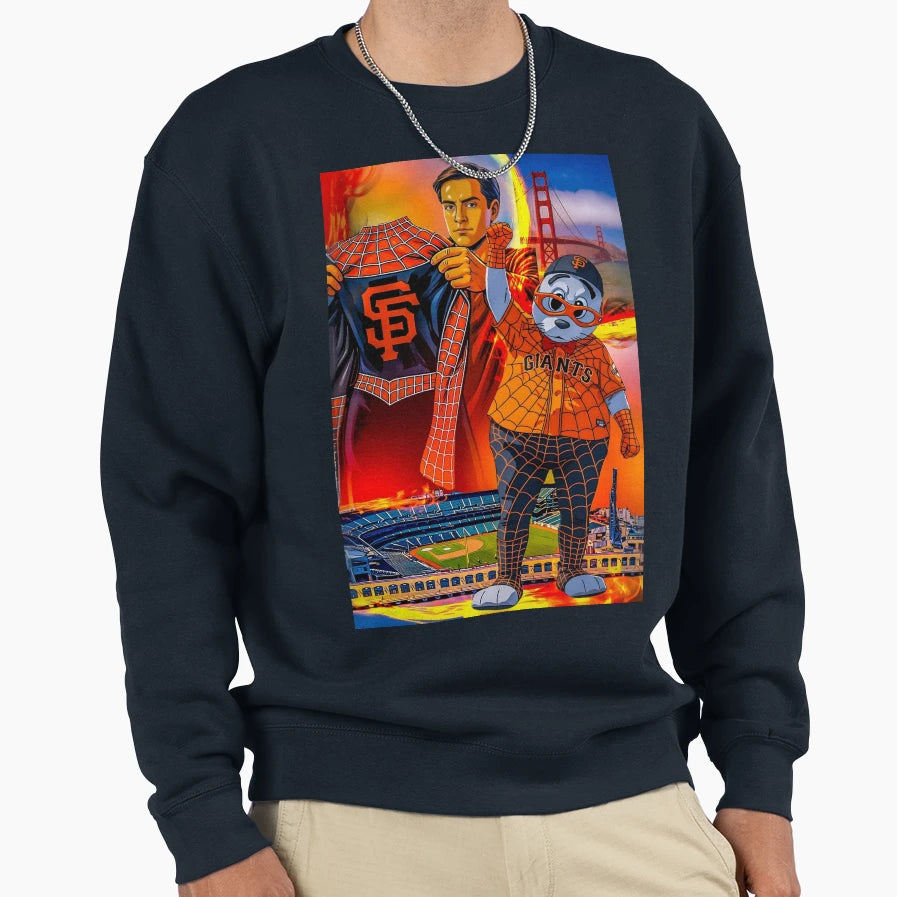 Spider Seal Sf Sweatshirt - Minimalist Print Unisex - T-Shirt, Sweatshirt, Hoodie