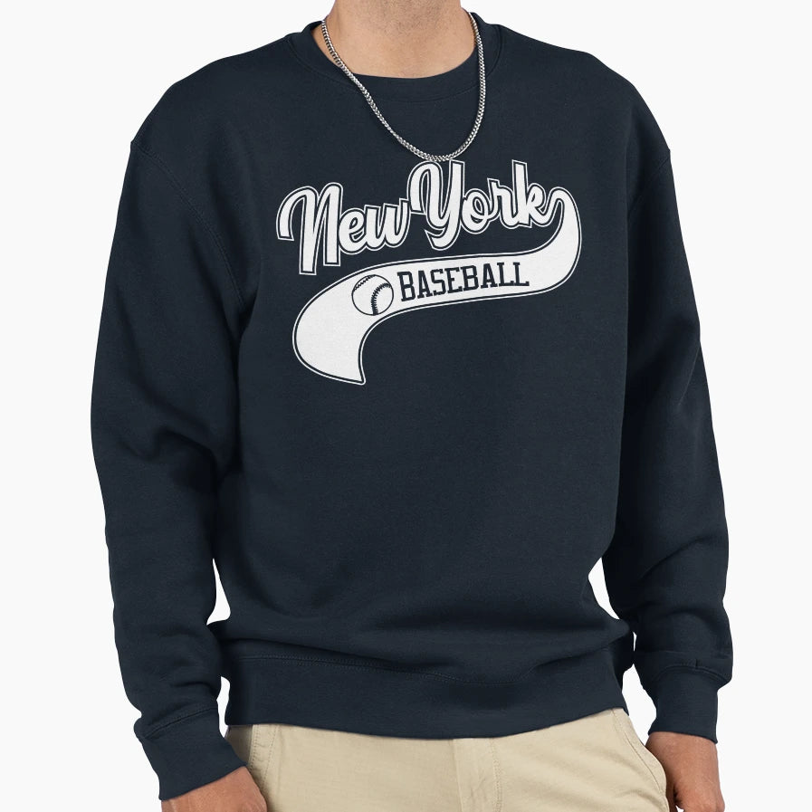 New York Baseball Ny Swoosh Sweatshirt - Custom Art Print for Adults - T-Shirt, Sweatshirt, Hoodie