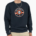 Detroit Baseball Stars And Stripes Sweatshirt - Trendy Graphic Men Women - T-Shirt, Sweatshirt, Hoodie