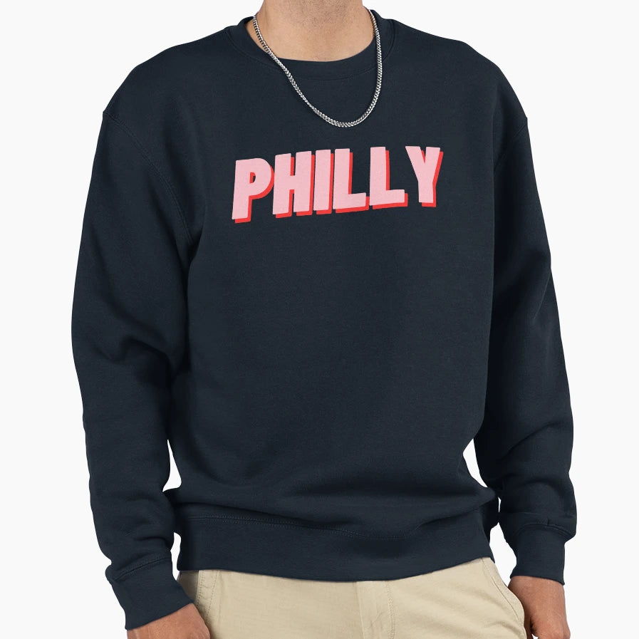 Philly Sweatshirt - Graphic Print for Adults - T-Shirt, Sweatshirt, Hoodie