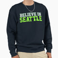 Victrs Believe Seattle Sweatshirt - Unique Graphic Unisex - T-Shirt, Sweatshirt, Hoodie