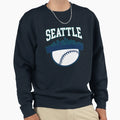 Seattle Baseball Minimalist City Sweatshirt - Aesthetic Graphic for Adults - T-Shirt, Sweatshirt, Hoodie