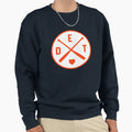 Detroit Baseball Bat Det Patch Sweatshirt - Custom Art Print Men Women - T-Shirt, Sweatshirt, Hoodie