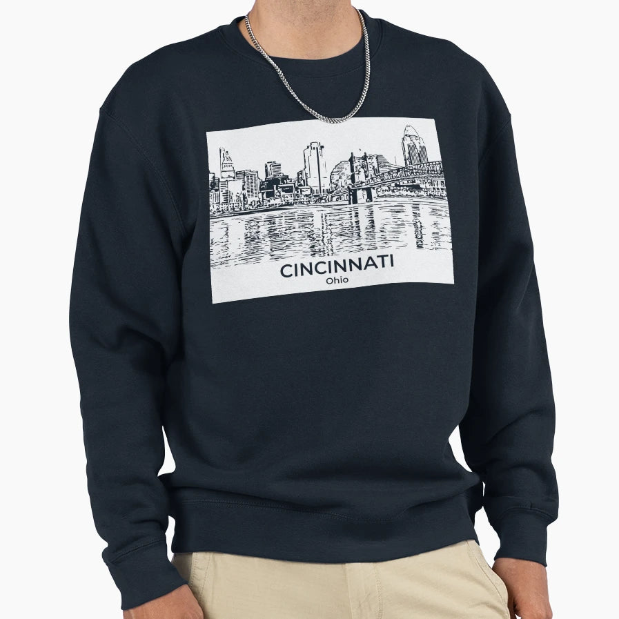 Cincinnati Ohio Sweatshirt - Novelty Apparel Unisex - T-Shirt, Sweatshirt, Hoodie