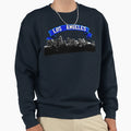 Los Angeles City Banner Sweatshirt - Fun Novelty Design for Adults - T-Shirt, Sweatshirt, Hoodie