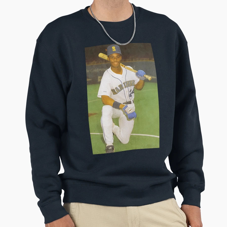 Ken Griffey Jr 24 Retrocolor Sweatshirt - Fun Novelty Design for Adults - T-Shirt, Sweatshirt, Hoodie