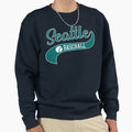 Seattle Baseball Swoosh Sweatshirt - Custom Art Print Unisex - T-Shirt, Sweatshirt, Hoodie