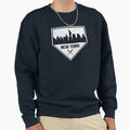 New York Baseball Home Plate Ny Sweatshirt - Novelty Apparel for Adults - T-Shirt, Sweatshirt, Hoodie