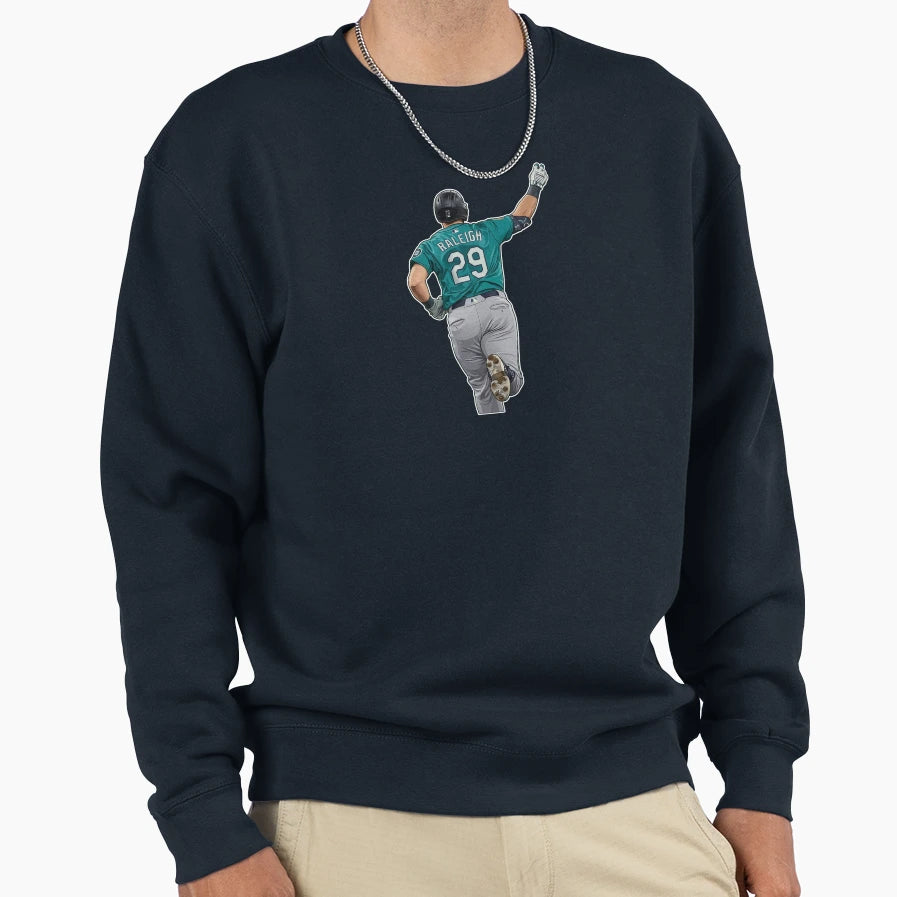 Cal Raleigh 29 Wave Crowds Sweatshirt - Novelty Apparel for Adults - T-Shirt, Sweatshirt, Hoodie