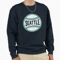 Seattle Baseball Stitches Sweatshirt - Novelty Apparel Men Women - T-Shirt, Sweatshirt, Hoodie