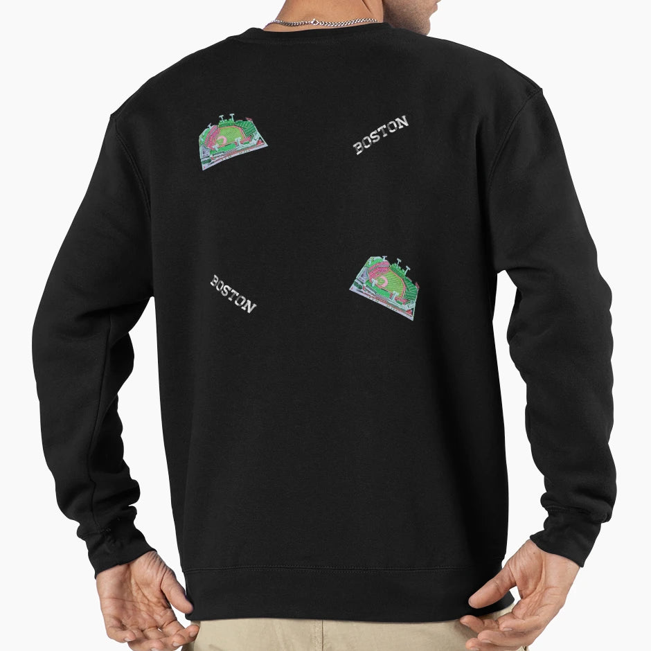 Fenway Park Baseball Stadium Sweatshirt - Fun Novelty Design for Adults - T-Shirt, Sweatshirt, Hoodie