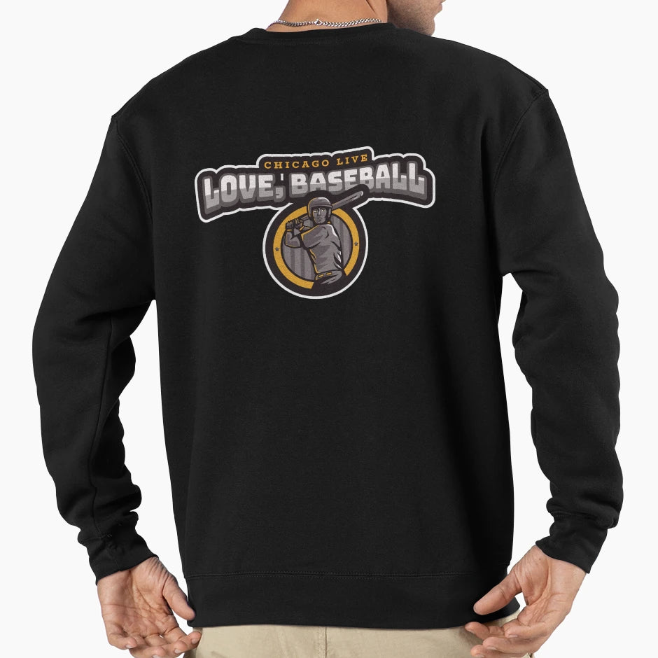 Chicago Live Love Baseball Teacher Sweatshirt - Trendy Graphic Unisex - T-Shirt, Sweatshirt, Hoodie