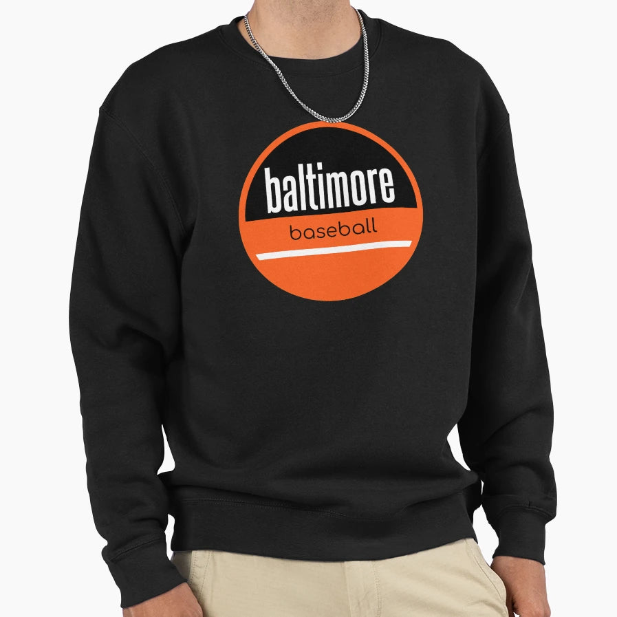 Baltimore Baseball Sweatshirt - Fun Novelty Design for Adults - T-Shirt, Sweatshirt, Hoodie