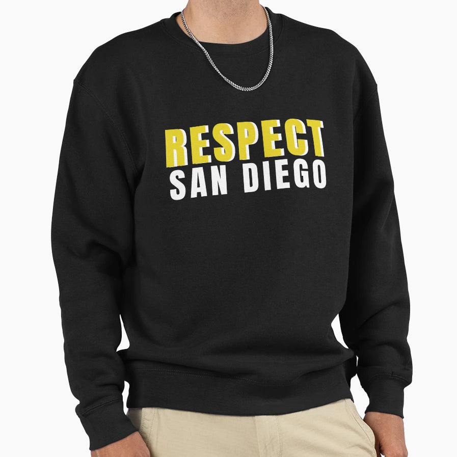Respect San Diego Sweatshirt - Minimalist Print Men Women - T-Shirt, Sweatshirt, Hoodie