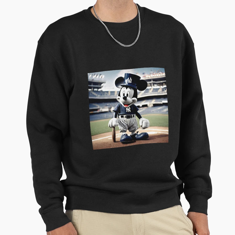Steamboat Willie Baseball Sweatshirt - Graphic Print Men Women - T-Shirt, Sweatshirt, Hoodie