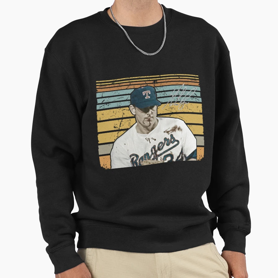 Nolan Ryan Sweatshirt - Graphic Print Unisex - T-Shirt, Sweatshirt, Hoodie