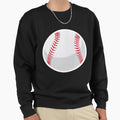 Minimalist Baseball Ball Clean Sweatshirt - Unique Graphic for Adults - T-Shirt, Sweatshirt, Hoodie
