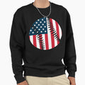 Baseball Product Usa Flag Sport Sweatshirt - Aesthetic Graphic Unisex - T-Shirt, Sweatshirt, Hoodie