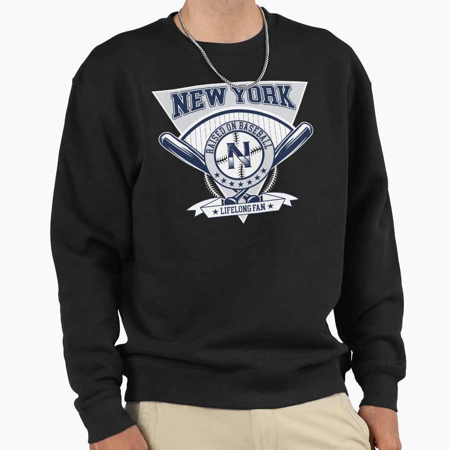 Life Long Baseball Fan Sweatshirt - Novelty Apparel Men Women - T-Shirt, Sweatshirt, Hoodie