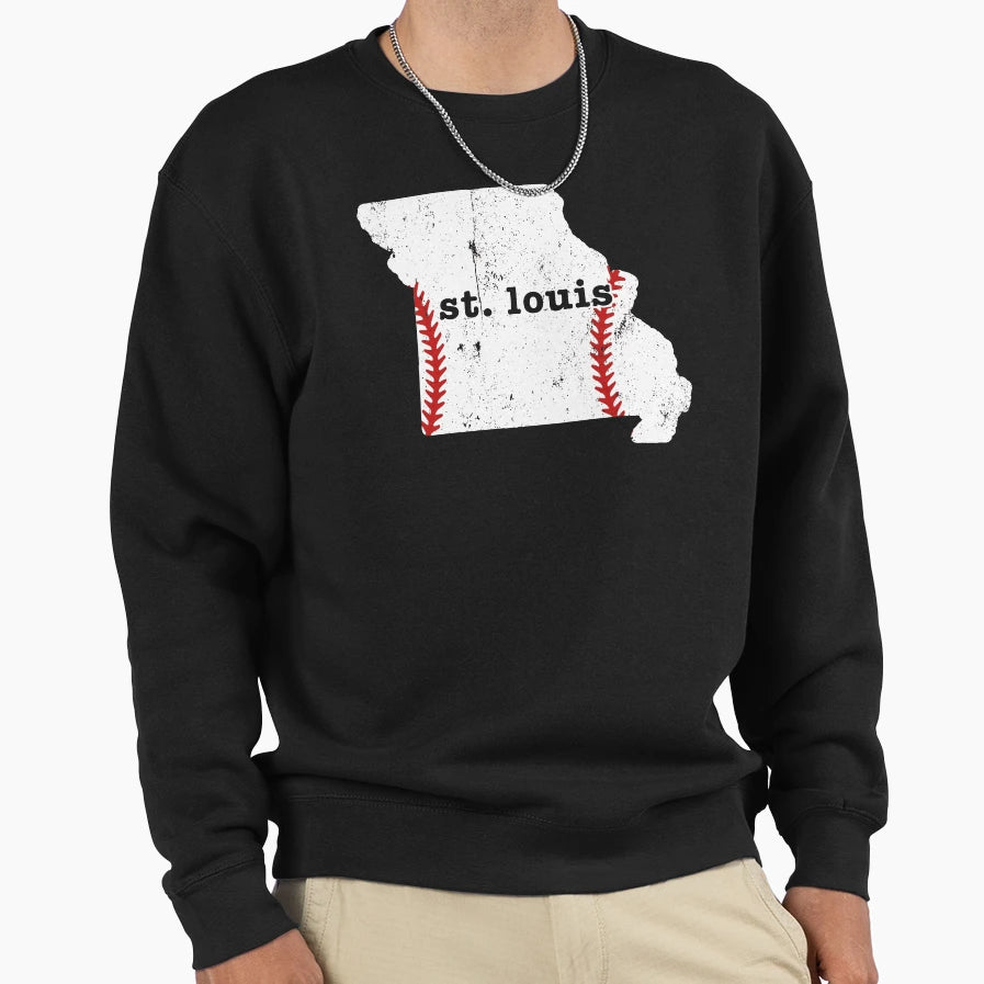 St Louis Softball Baseball T-Shirt - Custom Art Print Unisex - T-Shirt, Sweatshirt, Hoodie