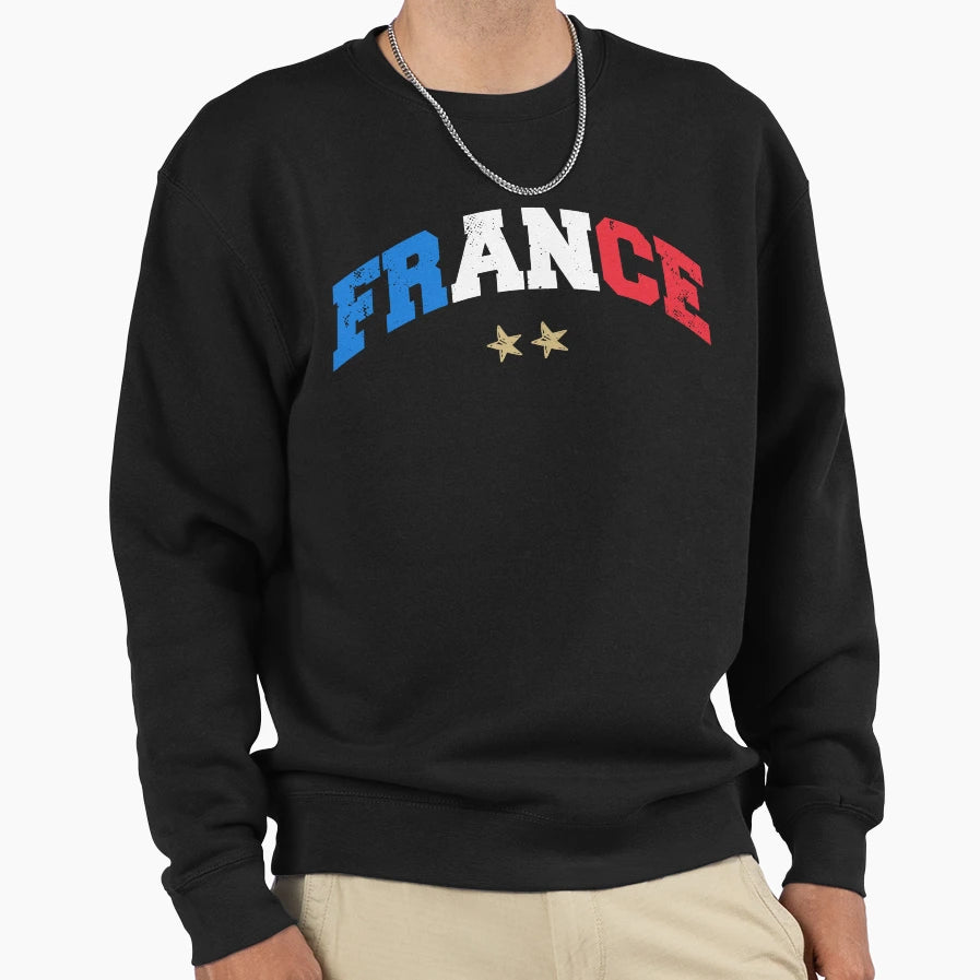 France Soccer Football Fan French Flag T-Shirt - Unique Graphic Unisex - T-Shirt, Sweatshirt, Hoodie