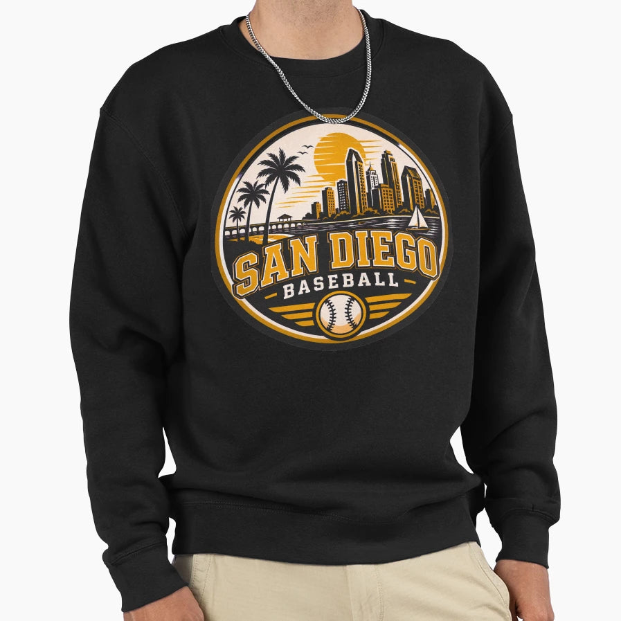 San Diego Sports Logo Coastal Hoodie - Custom Art Print for Adults - T-Shirt, Sweatshirt, Hoodie