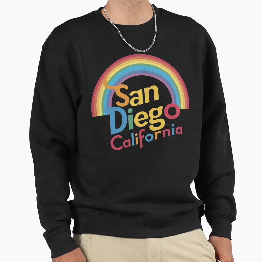 San Diego California Sweatshirt - Minimalist Print Men Women - T-Shirt, Sweatshirt, Hoodie