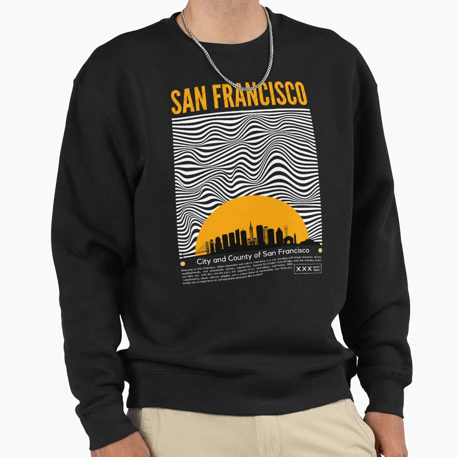 San Francisco Sweatshirt - Graphic Print Unisex - T-Shirt, Sweatshirt, Hoodie