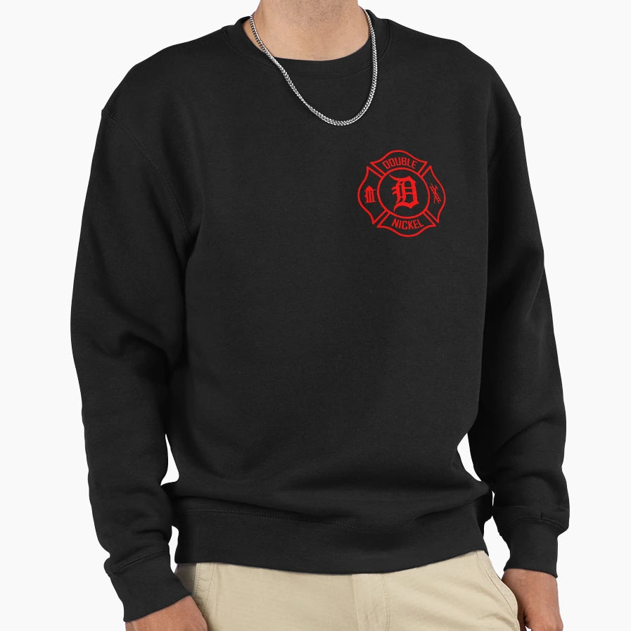 Detroit Engine55 Maltese Cross Sweatshirt - Graphic Print Unisex - T-Shirt, Sweatshirt, Hoodie