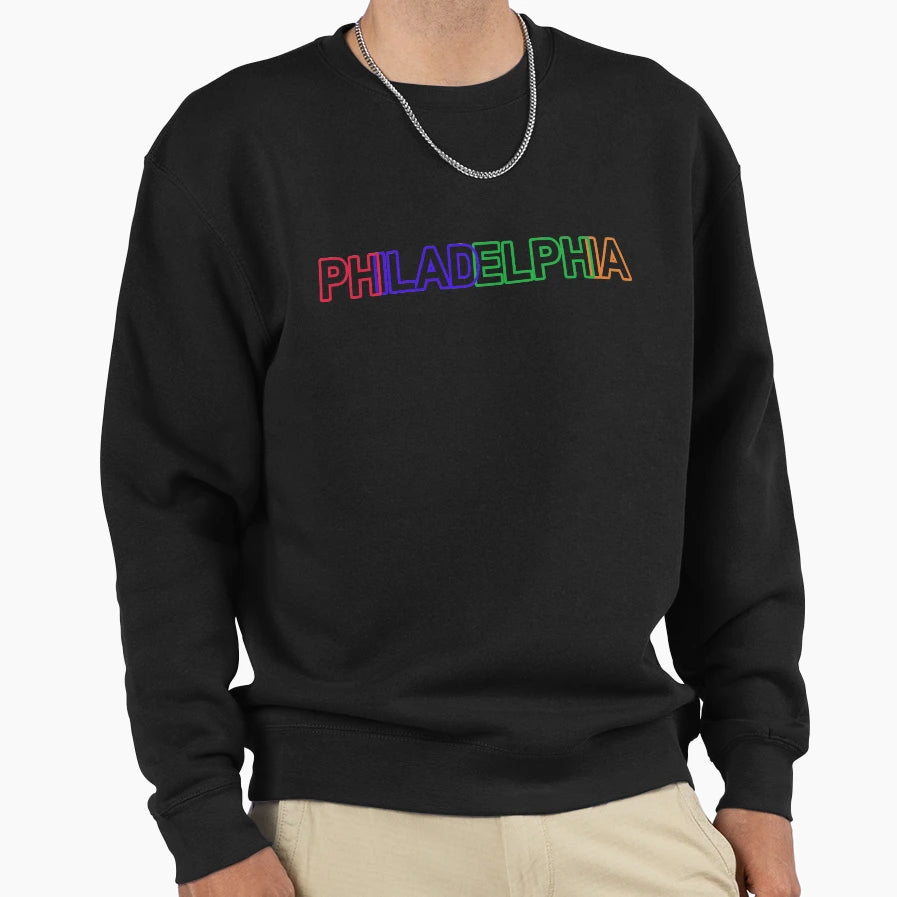 Philadelphia Neon Sweatshirt - Streetwear Style Unisex - T-Shirt, Sweatshirt, Hoodie