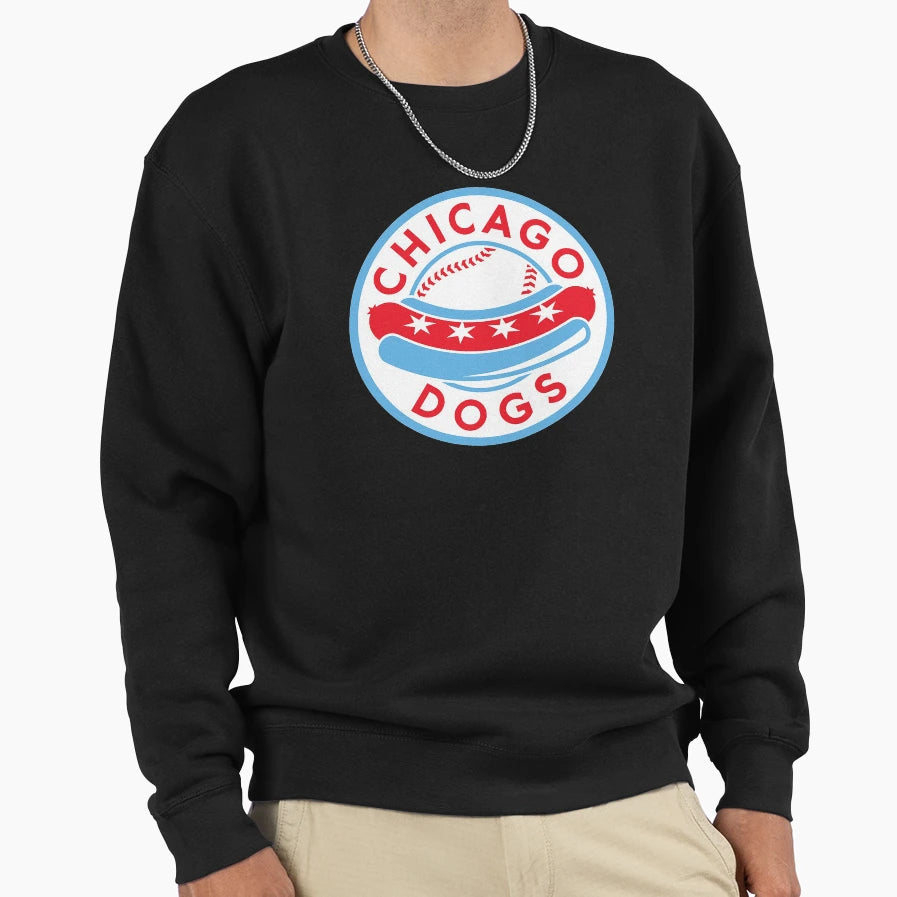 Chicago Dogs Sweatshirt - Unique Graphic for Adults - T-Shirt, Sweatshirt, Hoodie