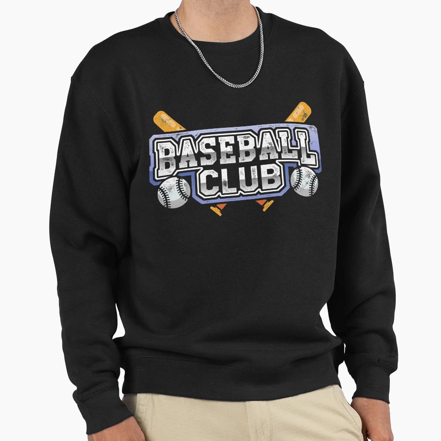 Baseball Club Sweatshirt - Fun Novelty Design for Adults - T-Shirt, Sweatshirt, Hoodie