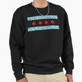 Chicago Flag Sweatshirt - Unique Graphic for Adults - T-Shirt, Sweatshirt, Hoodie