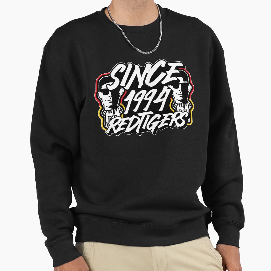 Red Tigers Since 1994 Sweatshirt - Aesthetic Graphic for Adults - T-Shirt, Sweatshirt, Hoodie