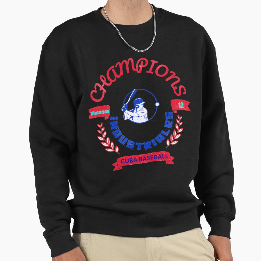 Industriales Flagship Team Cuban Sweatshirt - Custom Art Print for Adults - T-Shirt, Sweatshirt, Hoodie