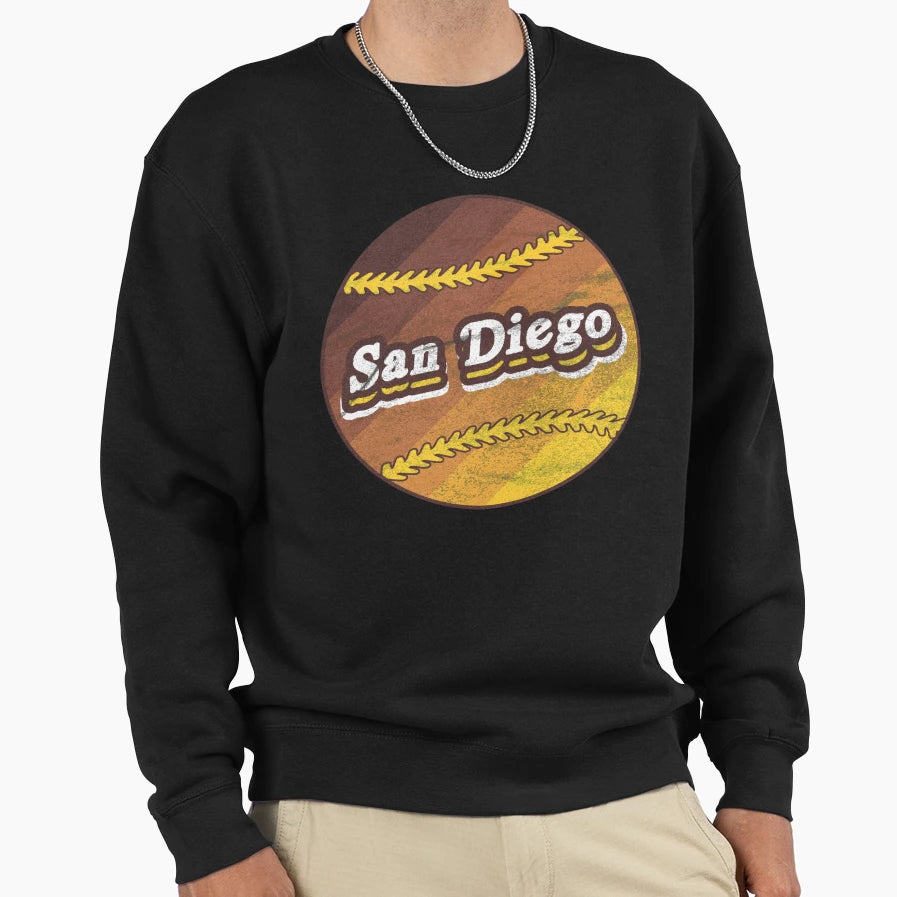 San Diego Baseball Sweatshirt - Graphic Print for Adults - T-Shirt, Sweatshirt, Hoodie