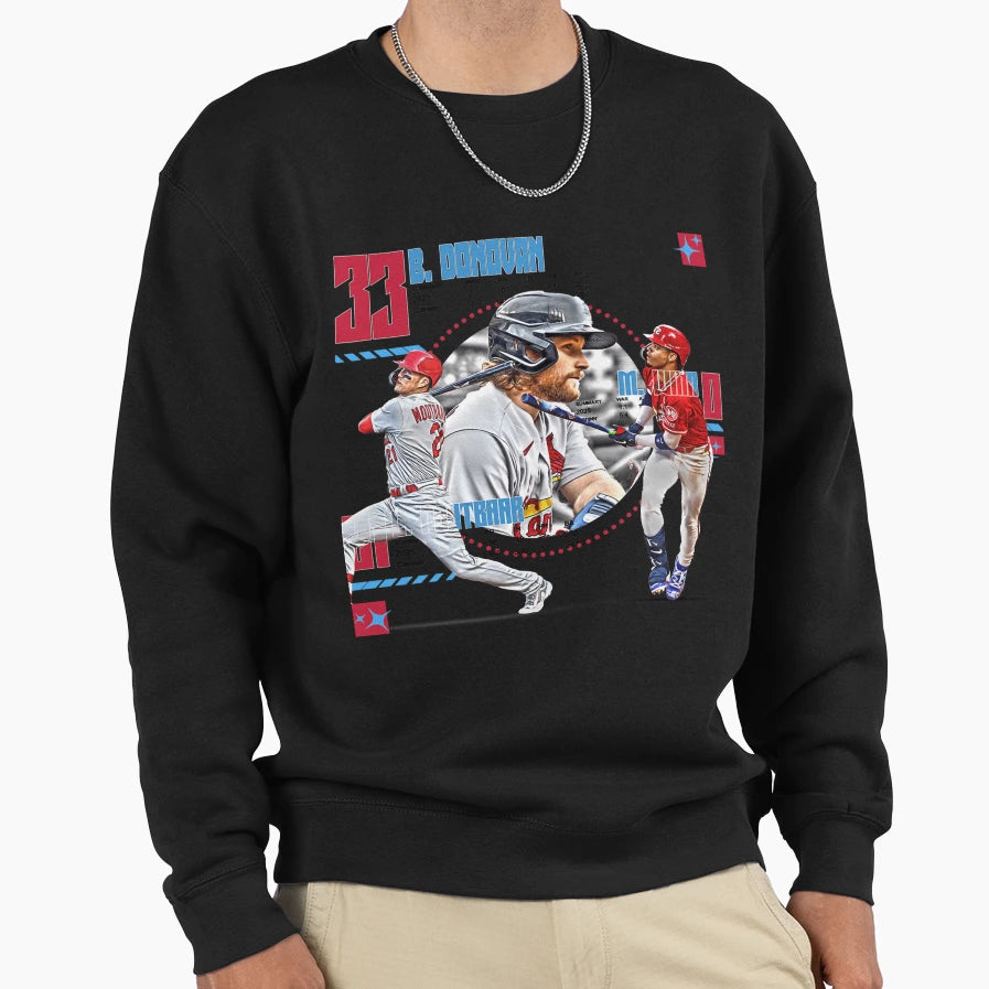 St Louis Baseball Squad 2 Sweatshirt - Custom Art Print for Adults - T-Shirt, Sweatshirt, Hoodie