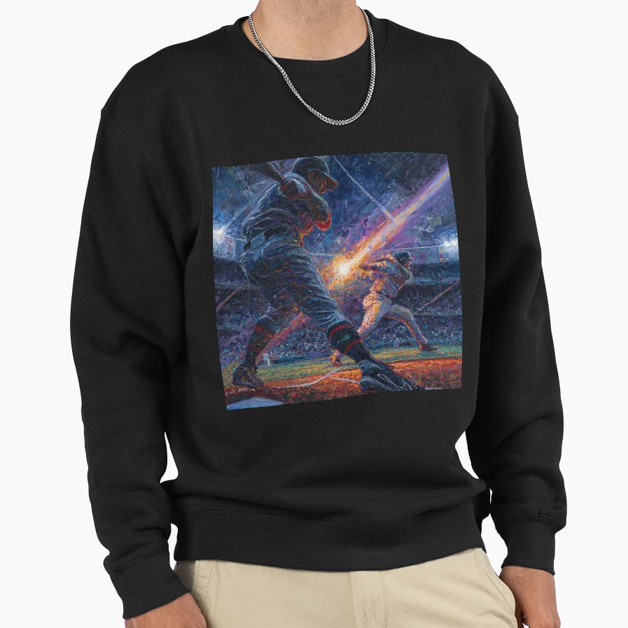Home Run Baseball Art Collection True Sweatshirt - Unique Graphic Unisex - T-Shirt, Sweatshirt, Hoodie